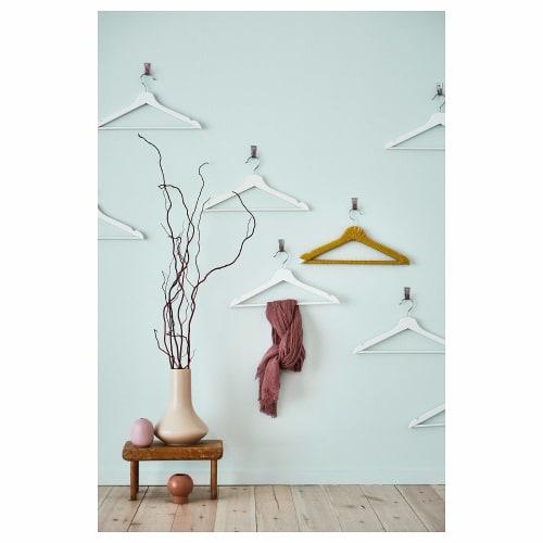 IKEA BUMERANG Solid Wood Clothes Hangers with Shoulder Recesses for Suits, Jackets, and Camisoles (Set of 2 (16 Pieces), White)
