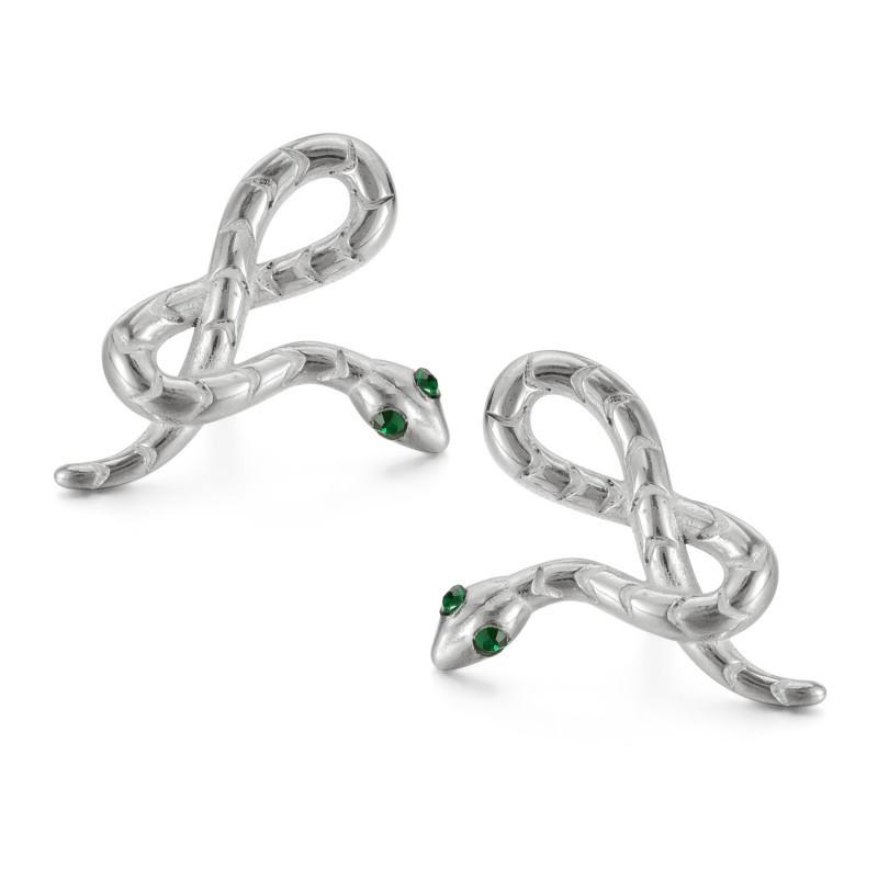 Creative Earrings Men s Stainless Steel Personality Hip-hop Punk Style Snake Shaped Titanium Wholesale