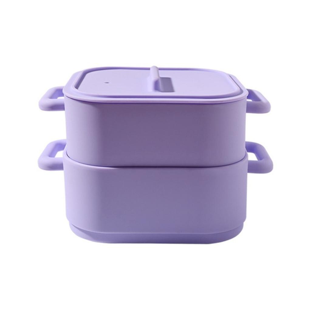 Nutrient Retention Cooking Steamer Cooking Tool Kitchen Steamer Food Storage Container Convenient Handle Design