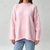 Women's Casual Oversized Pullover Sweater - Loose Fit Knit Top for Everyday Wear
