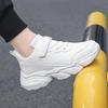 Kids' Lightweight Soft Sole Running Shoes - New Spring Leather Surface Black Casual Sneakers for Boys