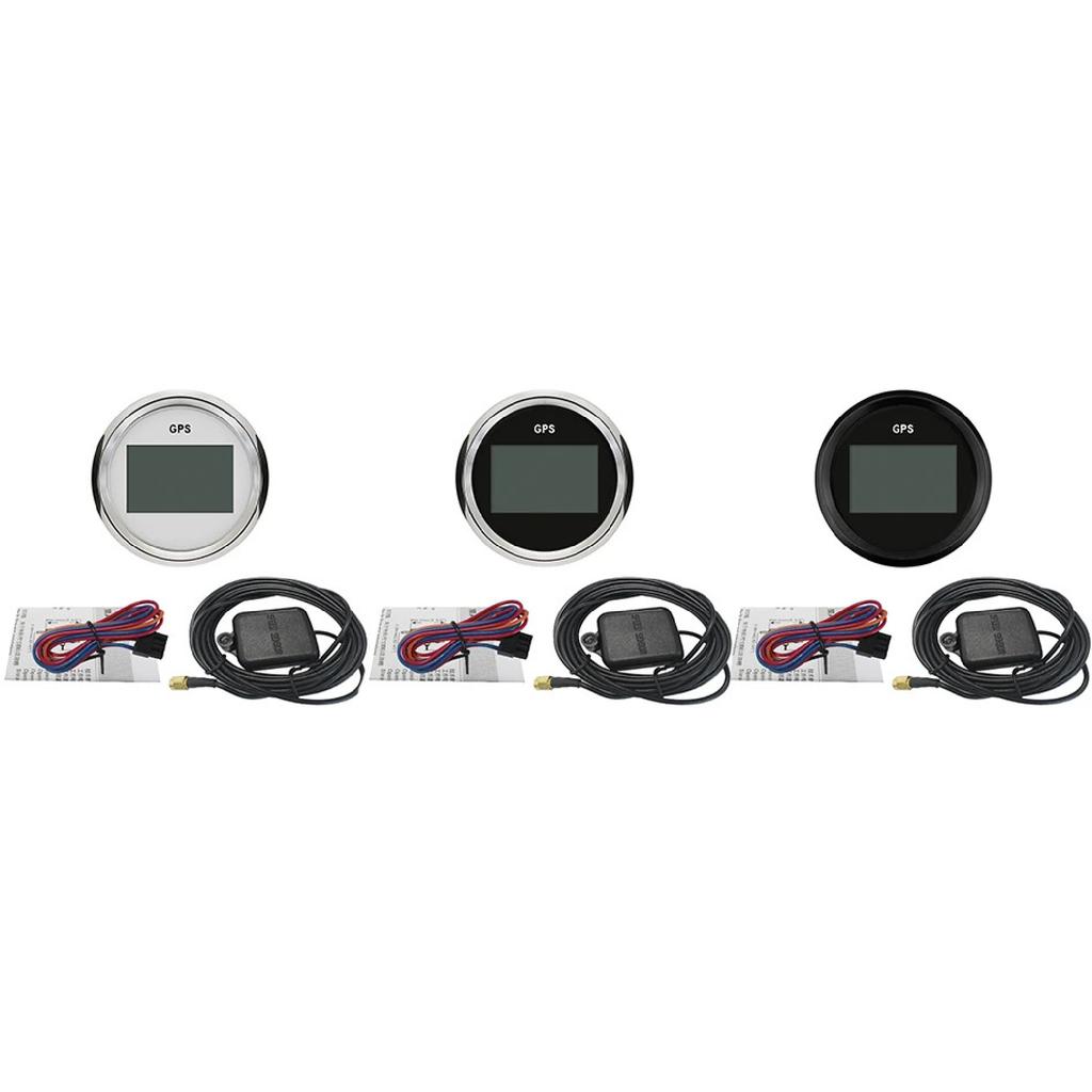 ELING New 52mm 2" Digital GPS Speedometer Odometer Kit for Car Boat Motorcycle Auto Replacement Round Gauge 12V 24V