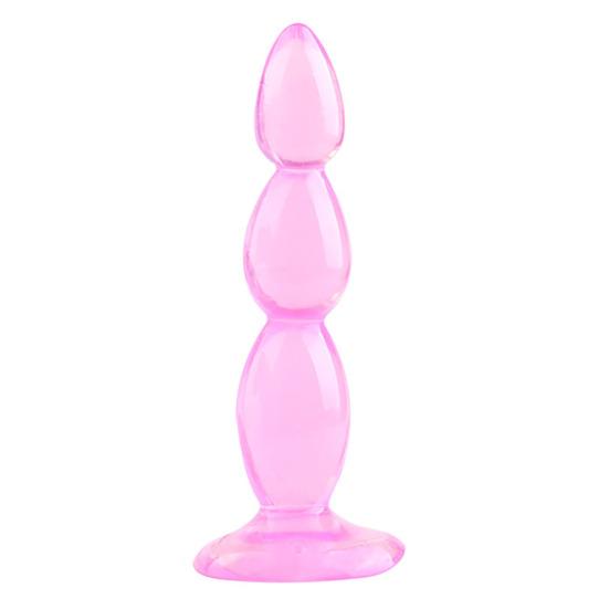 Korálkový vlnitý anální kolík Muži Tahání korálků Přísavka Sex Tool Stick TPE Hladký anální kolík Gay Potřeby