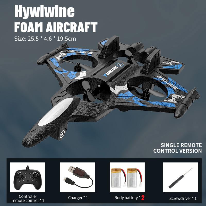 RC Plane 2.4G EPP Foam Remote Control Airplane Drone Kid-Friendly Hobby Fighter Jet Glider Toy for Boys Girls Birthday Gift