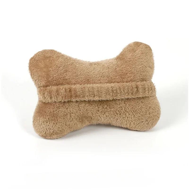 Plush Car Headrest Lumbar Support Lumbar Cushion Cartoon Bear Backrest Lumbar Pillow Car Comfortable Neck Pillow Car Accessorie