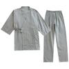 Kimono Lace-up Spring and Autumn Pajamas Men's Three-quarter Sleeve Double-layer Cotton Home Service Summer Gauze Solid Color Japanese Suit