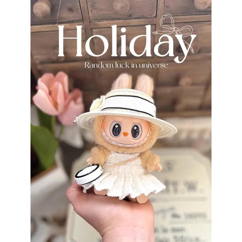 Labubu Puppenkleidungsset Mini Niedlich Fortgeschrittenes Luxusdesign Macaron 15/17cm labubu V1 V2 V3 Puppenkleidung Modedesignermarke