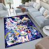 Cute cartoon theme Sailor Moon Tsukino Usagi cartoon rug Multifunctional household anti-slip decorative door mat, outdoor floor mat, and carpet Y14