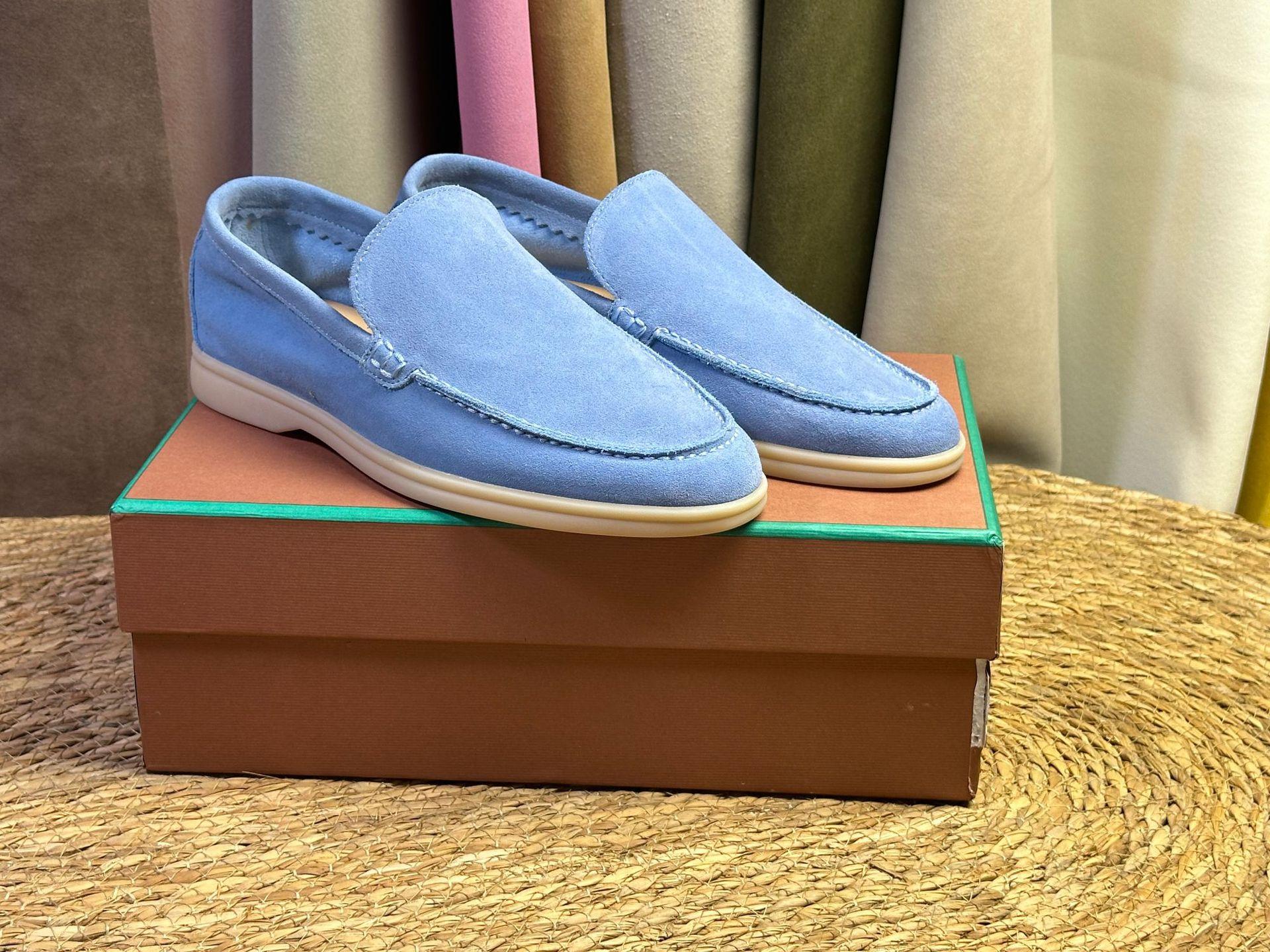 

Factory spot leather lazy one-pedal loafers men s 2025 new casual versatile cowhide flat heel Doudou shoes 48