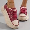 Small White Shoes Female 2025 Spring New Students Casual Street Shoes Female Thick Bottom Heightening Plate Shoes