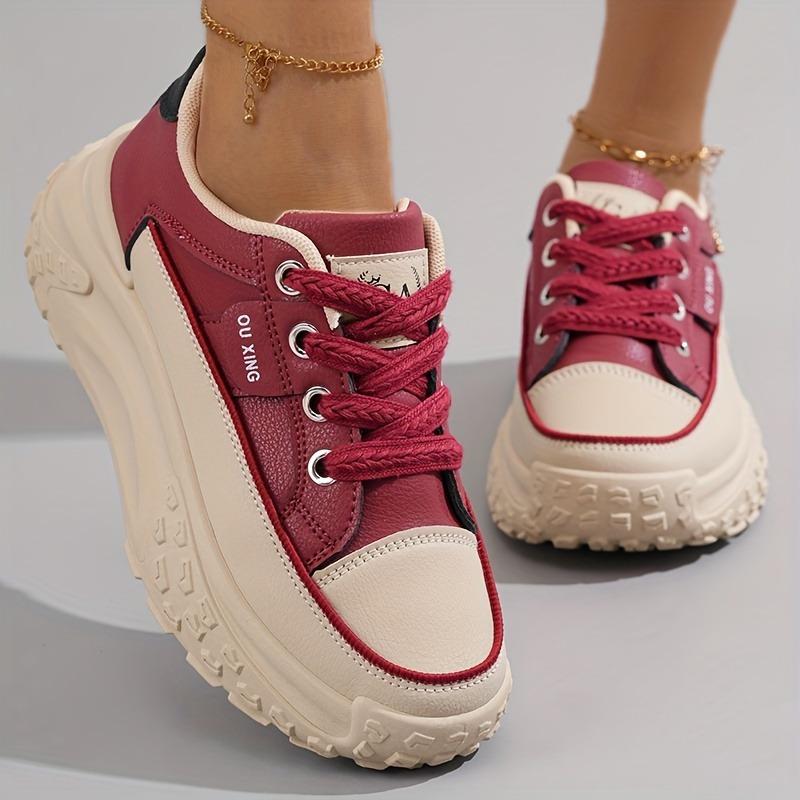 Small White Shoes Female 2025 Spring New Students Casual Street Shoes Female Thick Bottom Heightening Plate Shoes