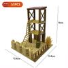 MOC Parts Military Battlefield WW2 Ruins Weapons Fortress Blockhouse Model Building Blocks Army Architecture Bricks Toy Kid Gift