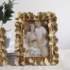 4/6/7/8 Zoll Kreativer Retro Goldener Bilderrahmen Amerikanischer Ginkgo Harz Foto Rahmen Für Zuhause Dekorative Malerei Ornament