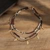 GemChic Donna Nuovo Vintage Lega Perline Collana Set Catena Etnica Cool Hip Hop Moda Compleanno Natale Gioielli Regalo