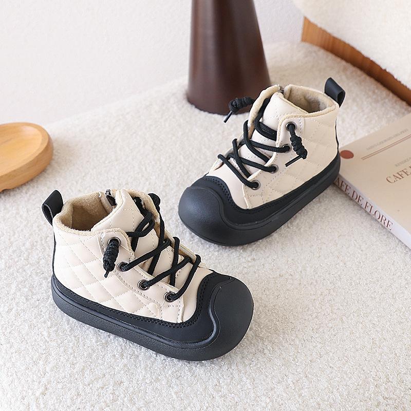 

Girls sports shoes, new autumn and winter models, children s shoes with added fleece for warmth, winter loafers for older children 23 бежевый