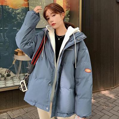 Women's Autumn and Winter Down Jacket 2XL Bread Jacket Short Down Down Coat New Trendy Autumn and Winter Coat Thick Cotton Jacket