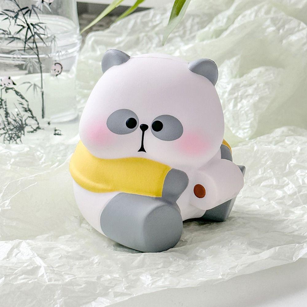 Slow Rebound Simulation Panda Toy Elastic Animal Panda Fidgeting Toys Birthday Kids Gift