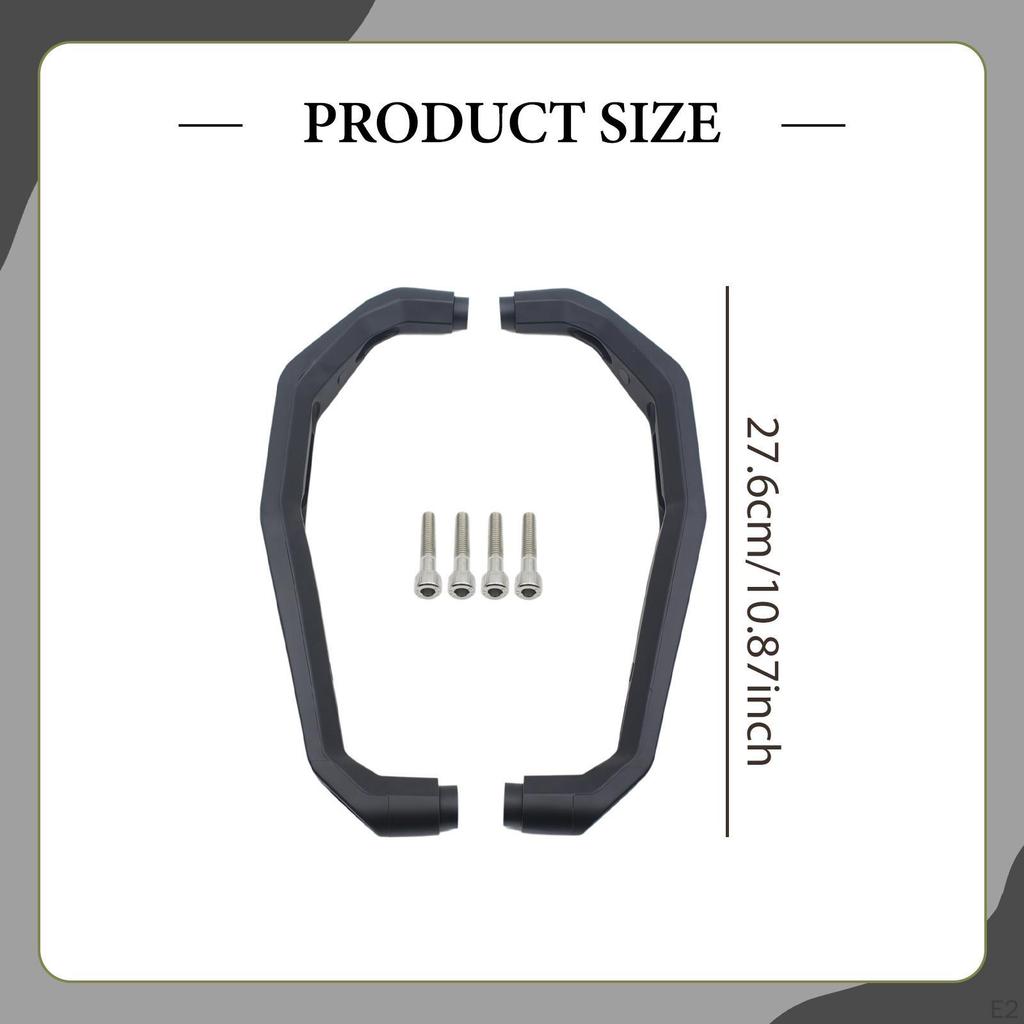 2 Pieces Motorbike Rear Passenger Grab Handle Armrest for Yamaha Tenere