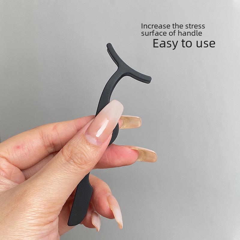Gebogene schwarze Wimpernpinzette - Perfektes Beauty-Tool zum Anbringen falscher Wimpern, Ideal für Anfänger