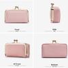 Avec Miroir de Maquillage Sac à Bijoux en Cuir Portable Fermeture Baiser Porte-Monnaie Sac à Maquillage Rangement pour Bijoux