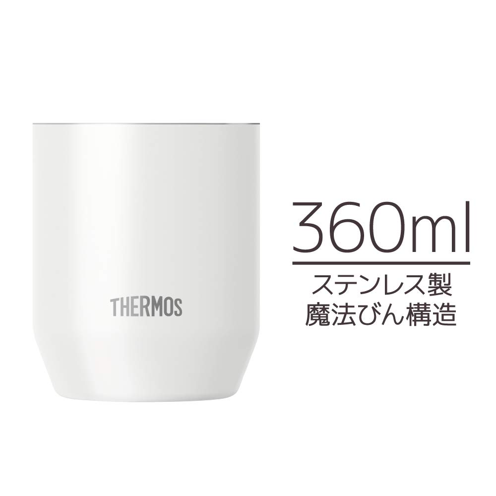 Thermos Vacuum Insulated WH Cup, 360ml, White, JDH-360C