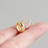 European & American S925 Sterling Silver Geometric Wide Ear Hoops - Trendy Internet Celebrity Earrings