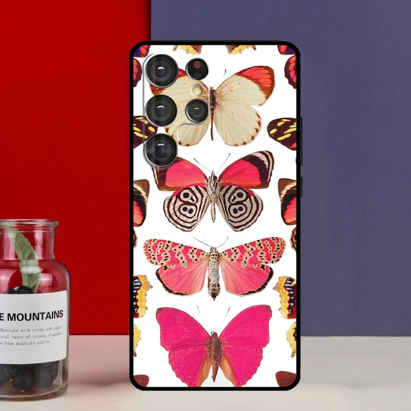 Butterfly Flower Funda Case For Samsung Galaxy S25 Ultra S9 S10 S20 S21 S22 Plus S23 FE S24 Ultra Phone Cover