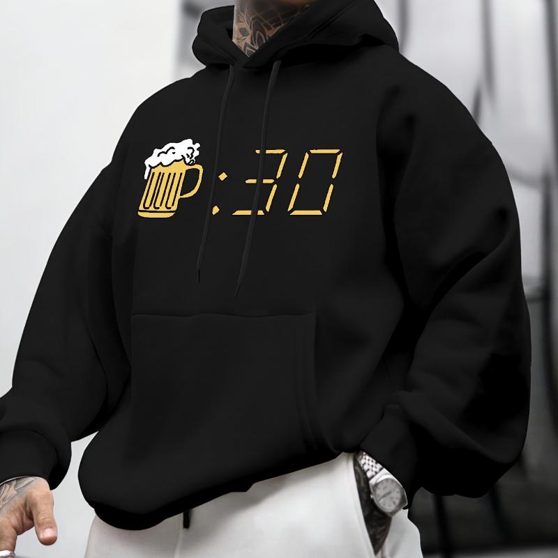 

Мужская толстовка с капюшоном, экологичный материал и мягкая на ощупь, идеально подходит для пеших прогулок XXL чёрный