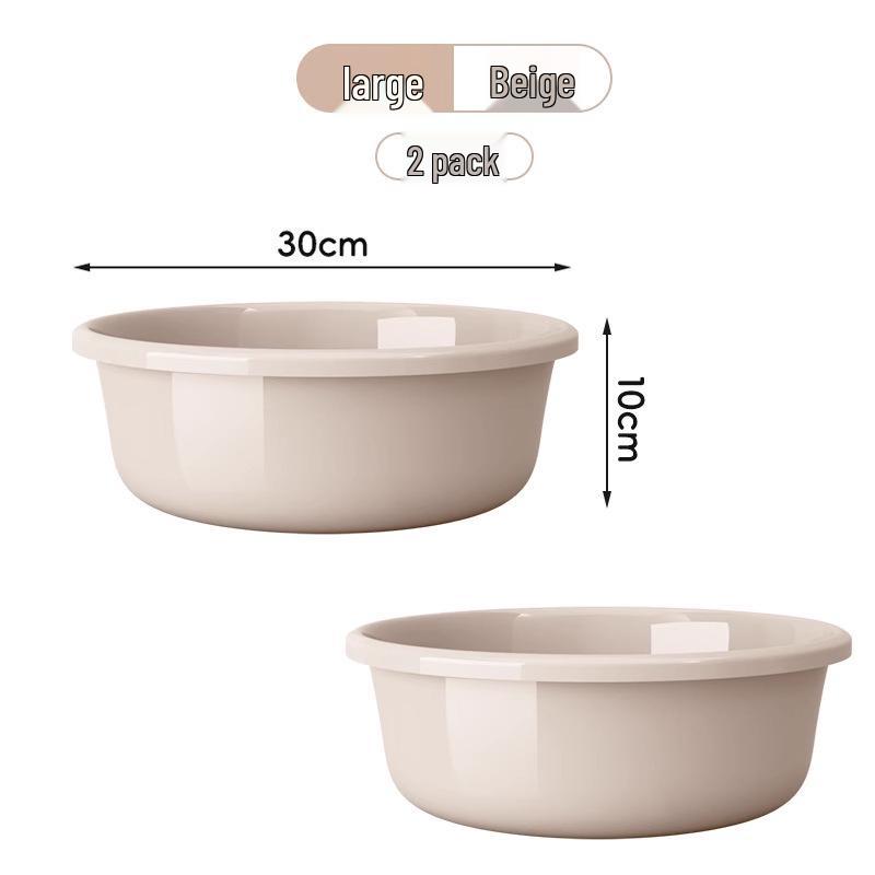 Large Durable Multi-Purpose Plastic Wash Basin for Dorms and Babies
