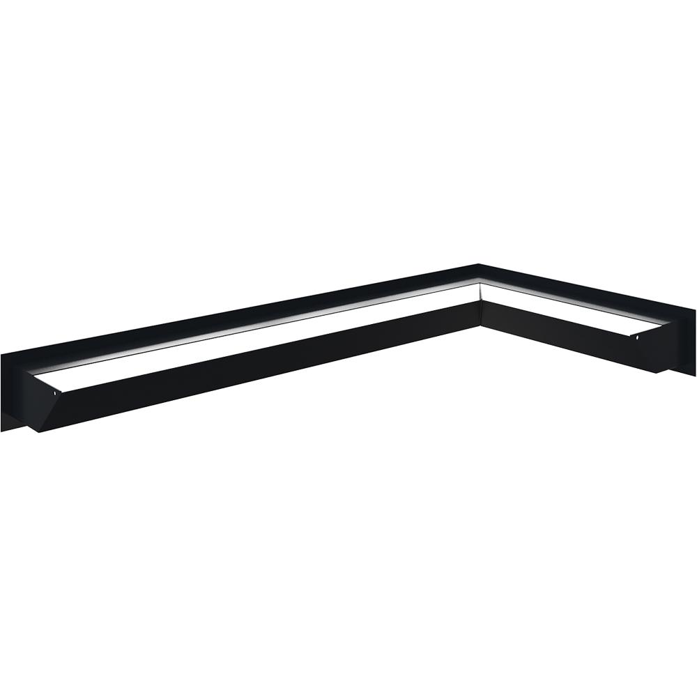 Fireplace Grille KRATKI LUFT Graphite 9x80x40 Left Ventilation Set of 2 Pcs