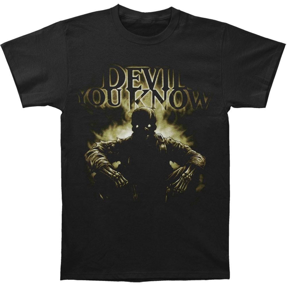 Men s Devil You Know Waiting T-shirt Small Black 4XL