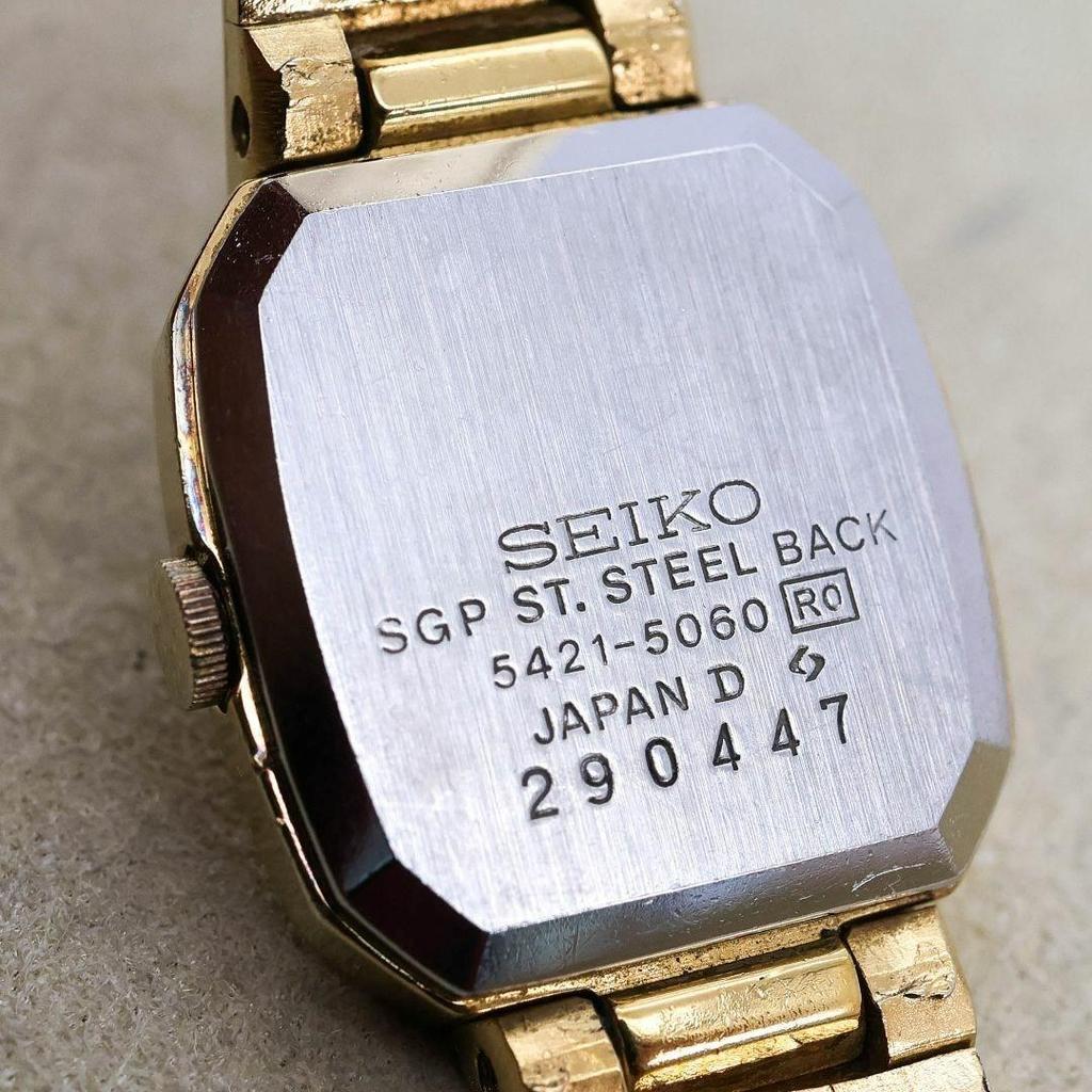 [USED] Working SEIKO Square SGP Women's Watch with Battery and Bangle 740