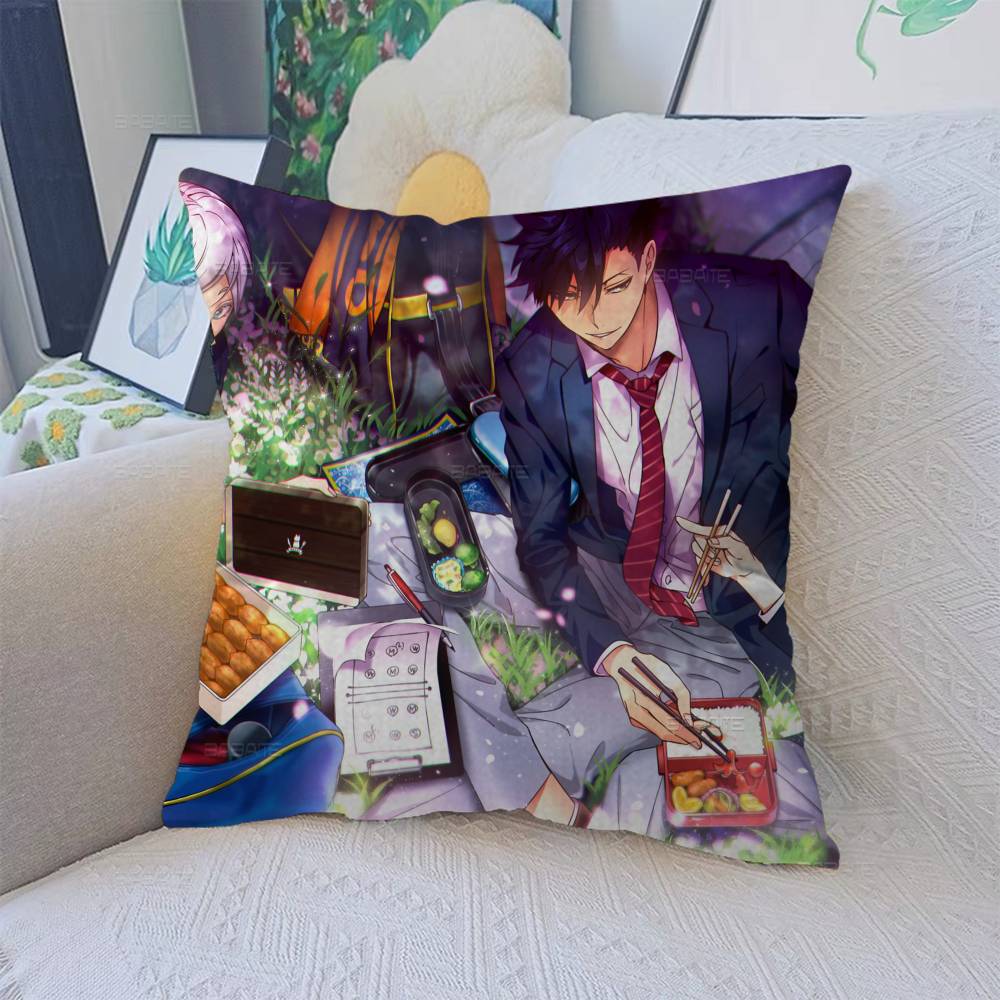 Haikyuus Anime Office Cushion Pillowcase Car Cushion Cover45X45CM Lumbar Pillowcase Sofa Pillowcover