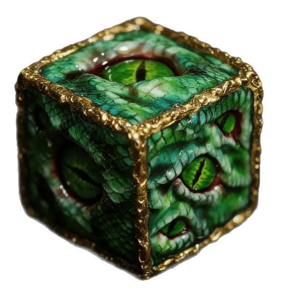 Креативные многогранные игральные кости «Глаз Змеи», Декоративная фигурка, Персонализированный подарок для домашнего декора