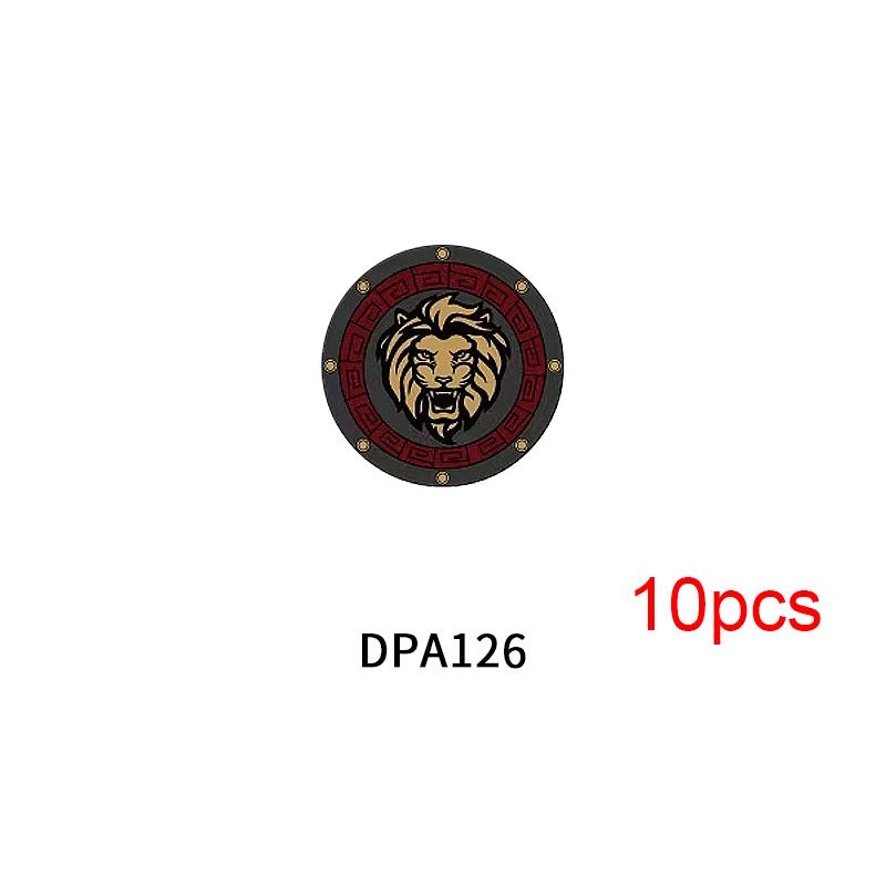 Medieval Knights Figures Accessories Building Blocks Officer Cloak Helmet Cape Armor Shield Black Eagle Red Lion Toys MOC Bricks