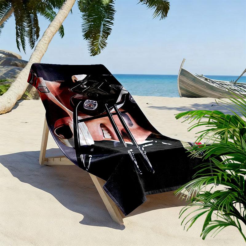 Tom Brady Print Beach Towel, Large Soft Quick Dry Towel for Beach Camping Swimming