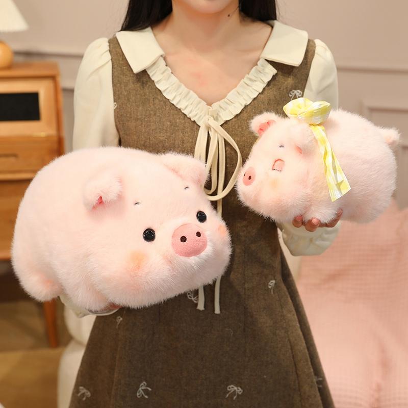 Soft Stuffed Animal Pig 20/30/40/60cm Cute Pink Pig Plush Toy Cartoon Bow Pig Plush Doll Throw Pillow Kids Girls Birthda