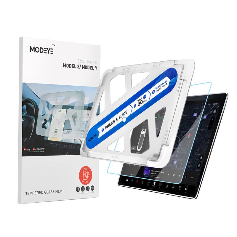 For Tesla Model 3 Y Car Navigation Screen Protector Center Control Screen Glass Film Tempered Glass Anti Scratch Protection Film