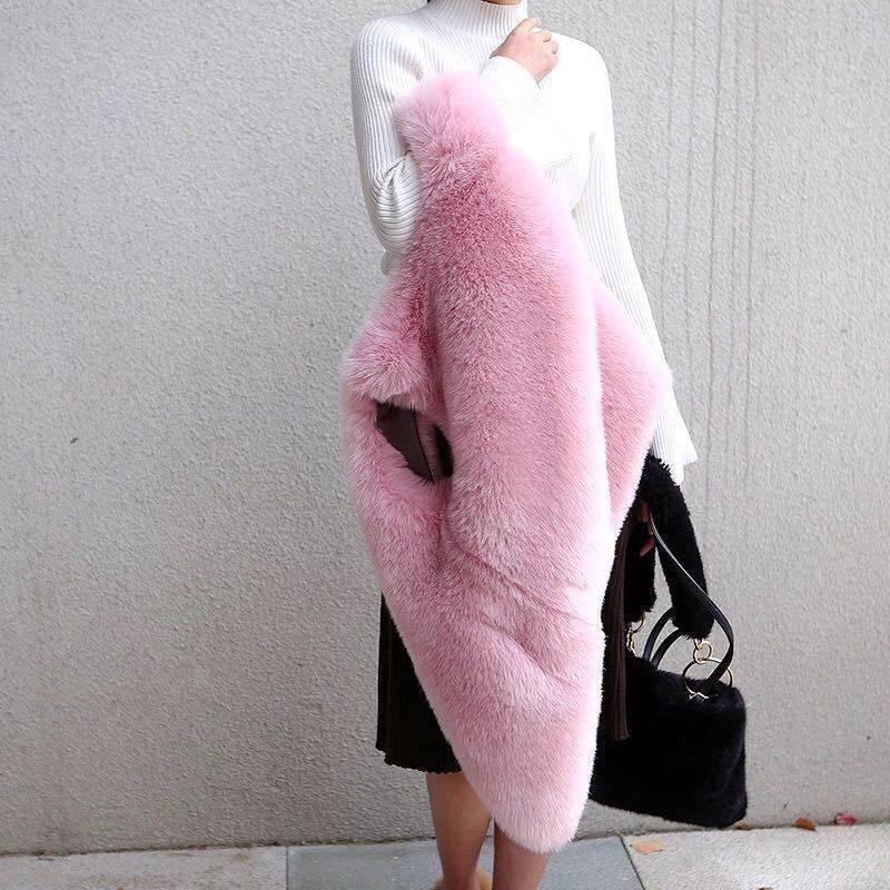 

Large size vest women s medium and long autumn and winter new imitation Rex rabbit hair vest vest vest slim white 4XL світло-рожевий колір