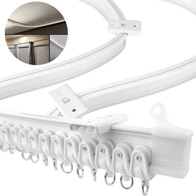 Home Decor Slide Straight Curve Windows Balcony Rail Window Rod Curtain Accessories Curtain Track