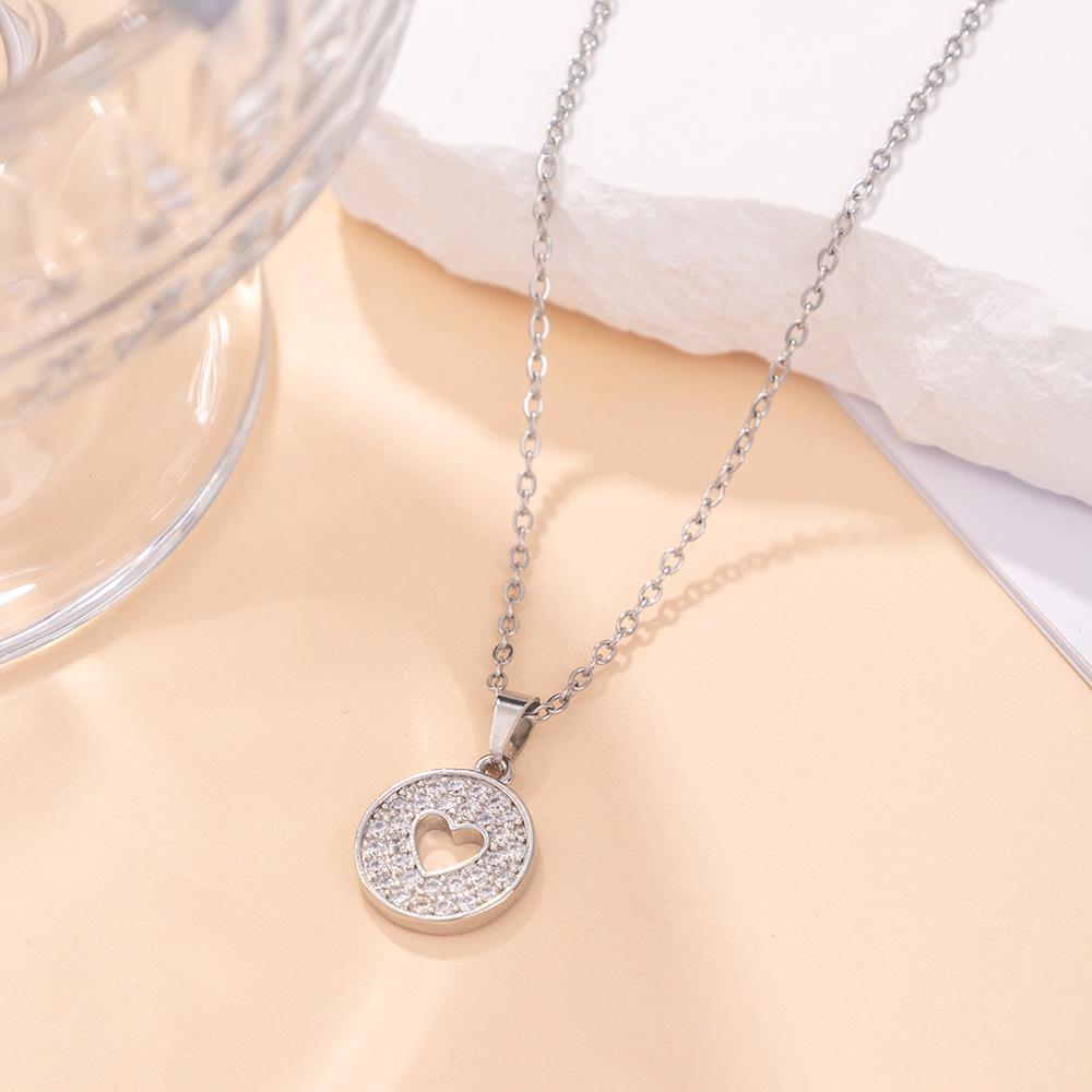 Kadın Lüks Titanyum Çelik Kolye Ucu Klavikula ve Uzun Kazak Kolyesi - Niş Tasarım