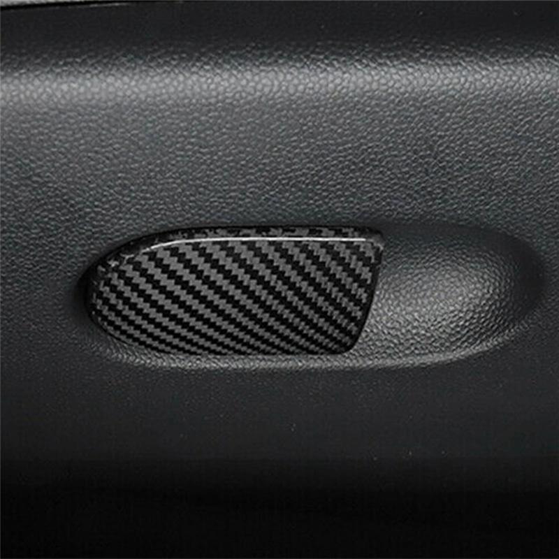 Car Co-Pilot Storage Box Handle Cover Carbon Fiber For Mini Cooper F55 F56 Car Accessories