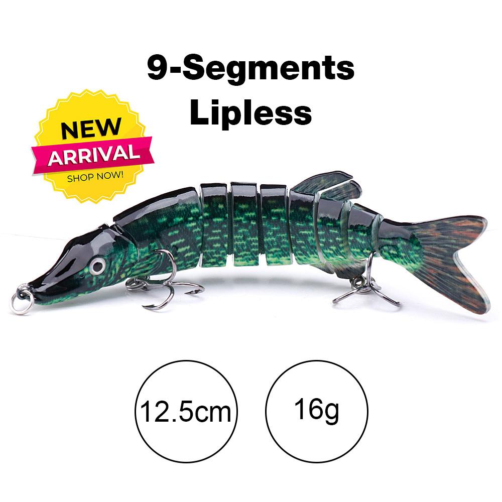 10cm/12.5cm Pike Wobblers for Fishing Artificial Bait Hard Multi Jointed Swimbait Crankbait Lifelike Fishing Lure Tackle