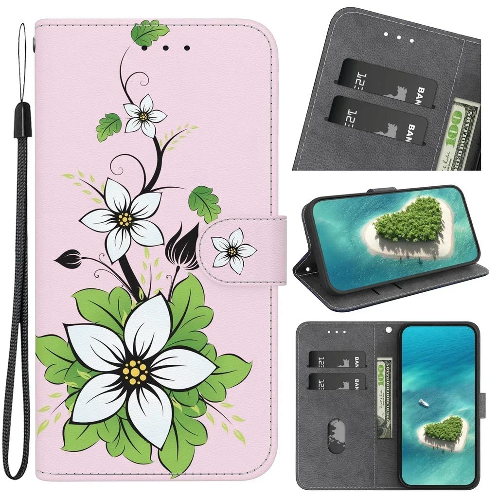 Stand Flip Wallet Case für Oneplus CE 3 2 Lite Nord 3 2T N30 N20 SE 4G ACE 2v CE4 5G Flip Bemaltes Muster Wallet Case