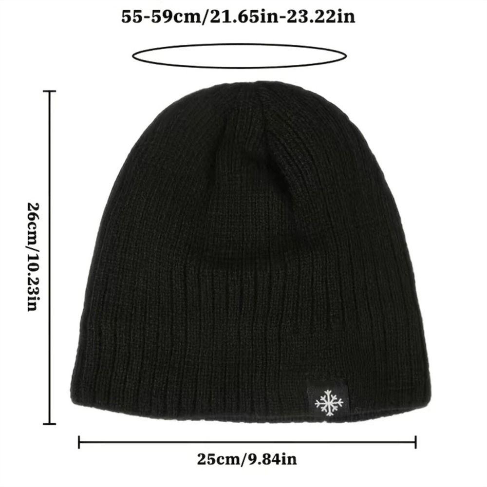 Ear Cover Winter Knitted Hat Plush Beanie Hat Fashion Pullover Cap  Women Man