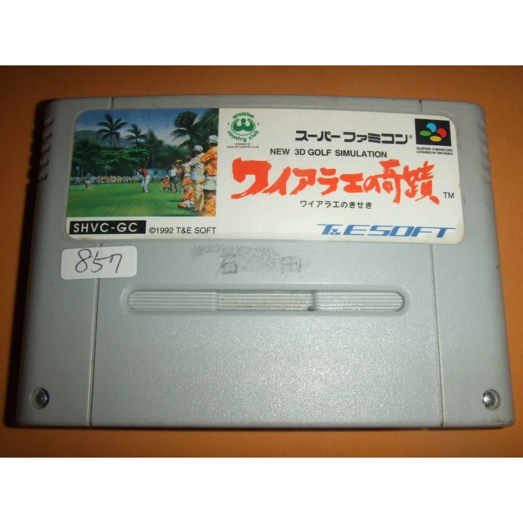 Used True Golf Classics: Waialae Country Club SFC SNES Super Famicom SHVC-GC Tested Working Nintendo Sports T&E Soft NTSC-J Super Nintendo Cartridge