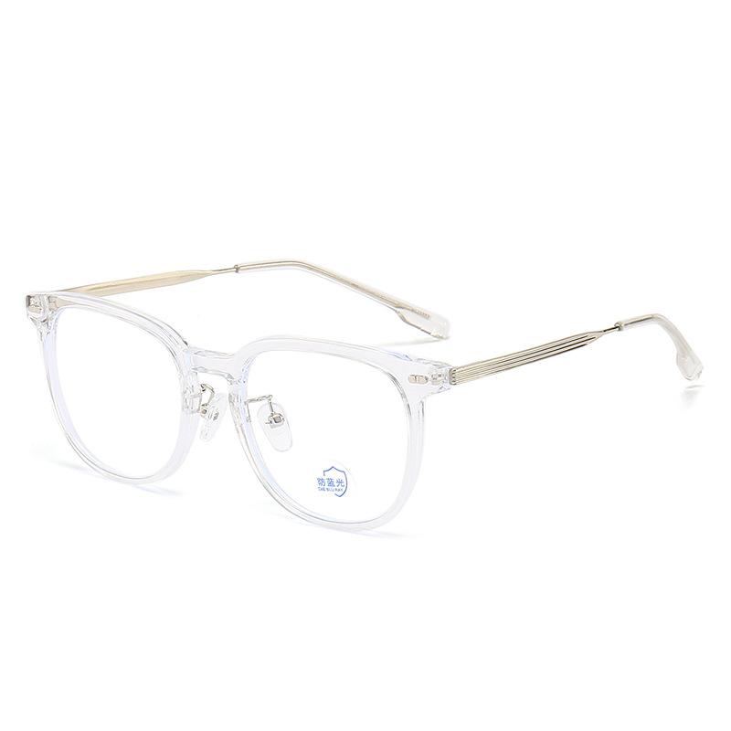 New Glasses Frame Luxury  Design Tea Color Women Anti Blue Light Eyeglasses Camping Cycling Fishing Men Retro Eyewear Frame