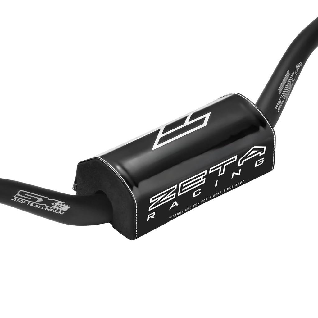 ZETA RACING SX Bar for Large Diameter Reduces Damage and Protects from D8295 Pad, Black, (28.6mm) Handlebars, Falls,