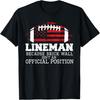 Football Lineman Weil Backsteinmauer O-Line D-Line Lineman T-Shirt