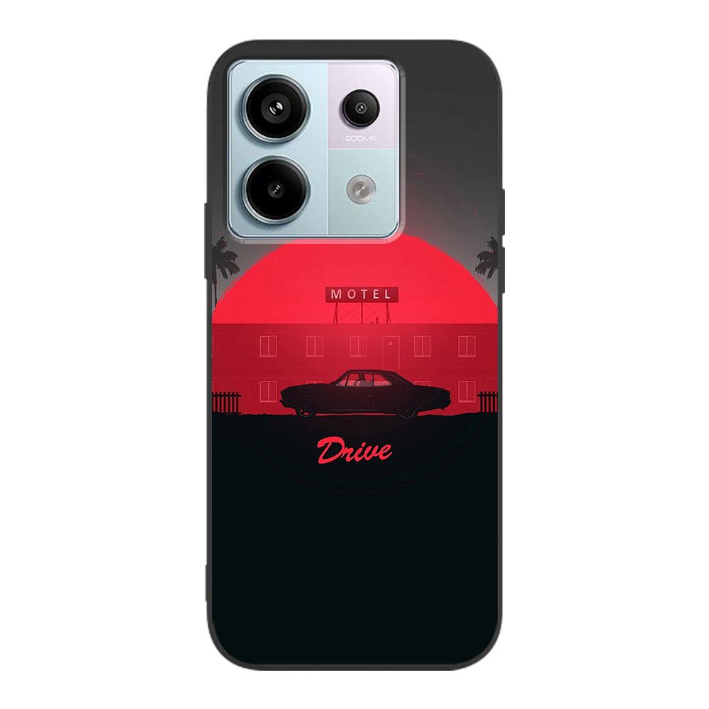 Movie Drive Ryan Gosling Art Case for Xiaomi Redmi 10 10C 9C 9A 9i 9 Prime 9T 12 12C 10A K40 Pro Black Soft TPU Phone Bag Cover